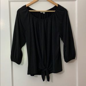 Green envelope 3/4 sleeve blouse
